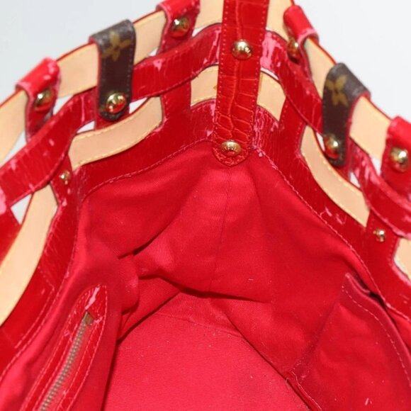 LOUIS VUITTON Monogram Ruby Sarina MM Tote Bag Red M95611 LV Auth 134713 - Picture 13 of 16